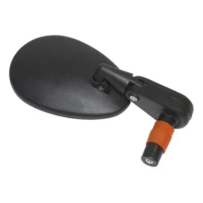 Adjustable left or right oval bicycle mirror, handlebar end attachment Newton