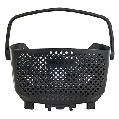 Back plastic basket with handle on luggage rack Racktime Bask It Systeme Snapit