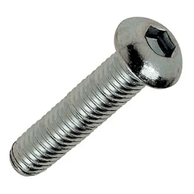 Bag of 25 zinc-plated screws Black Bearing M5 x 8 TBHC