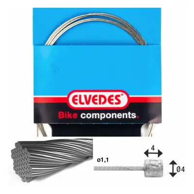 Transmission cable 7x7 stainless steel wires ø1,1mm with head ø4x4 Elvedes