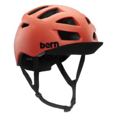 Bike helmet with pivoting visor Bern Allston