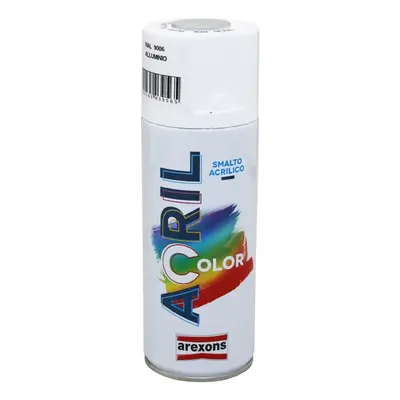 Acrylic aerosol paint can Arexons Ral 9006 (3956)