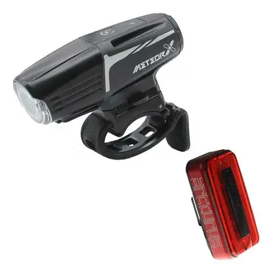 Front and rear bike light set Moon Meteor-X Auto Arcturus