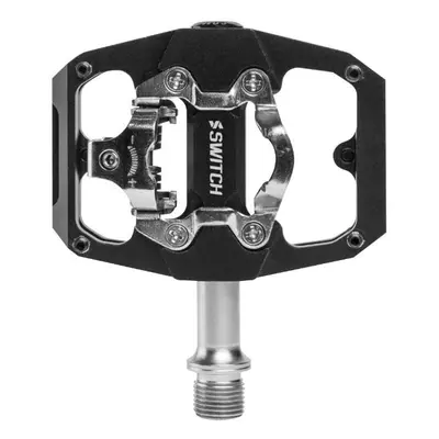 Pair of pedals gravel - plate automatique ou standard alu Switch Cnc (Shimano Spd)