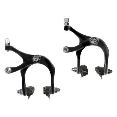 Pair of black road-fixie brake calipers for wheel height selection P2R