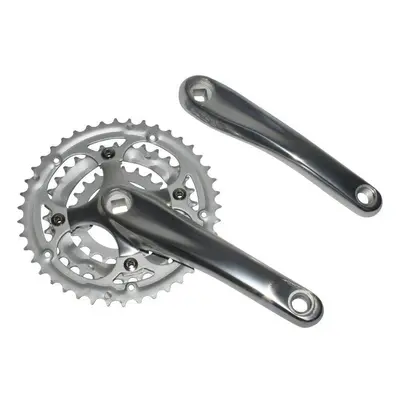 Aluminum crankset (box) removable chainrings P2R 9-8V. 170 mm 42-32-22