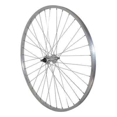 Aluminum rear wheel, solid axle hub, freewheel Velox 1V