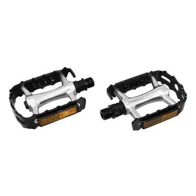 Bicycle pedals with silver cage Newton Premium 9-16" aluminium body bearing