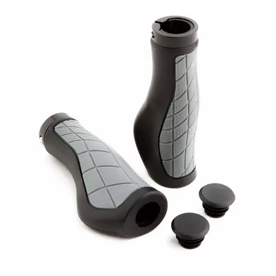 Ergonomic bicycle grips in rubber and aluminum Krayton