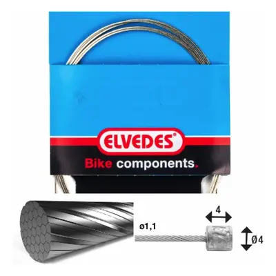 Transmission cable 7x7 slick stainless steel wires ø1,1mm n head ø4,5x4,5 Elvedes