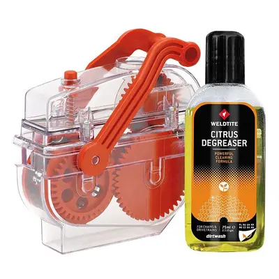 Bicycle chain wash tool cleaner with citrus degreaser Weldtite Dirtwash