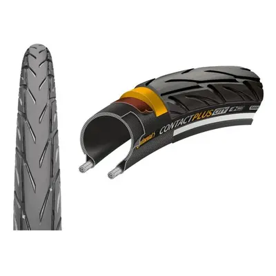 Rigid bicycle tire with reflective Continental Contact Plus City