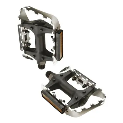 Aluminium pedals with resin body and adaptable footrest Optimiz 9/16