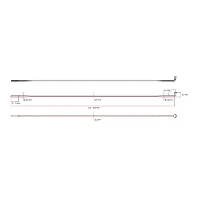 Rays Fast Forward DT Aerolite Spoke 290mm