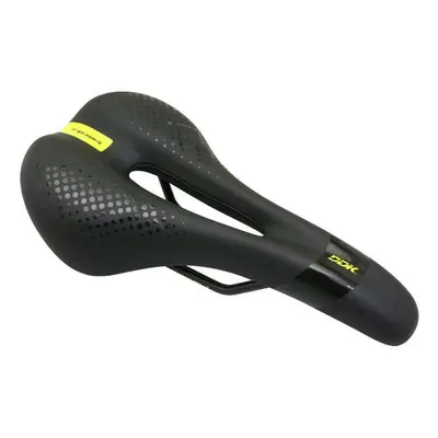 Ergonomic road saddle with shape memory and central hole Newton