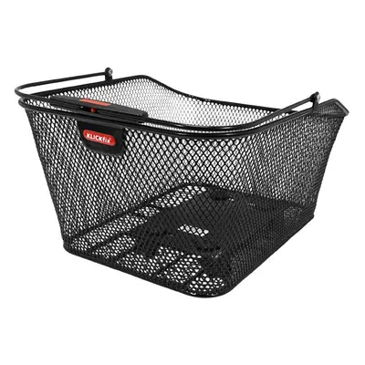 Honeycomb steel rear bike basket with clip fastening adaptable to any luggage rack Basil Klickfi