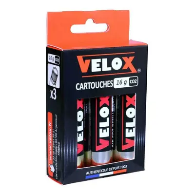 Blister of 3 threaded co2 cartridges Velox