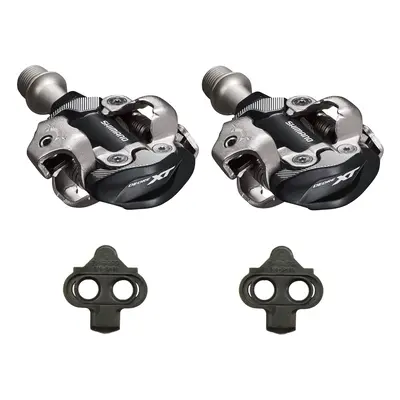 Automatic mountain bike pedals with cleats Shimano XT M8100 SPD