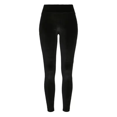 Women's high-waisted leggings Urban Classics velvet