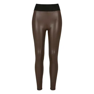 Women's high-waisted faux leather leggings Urban Classics