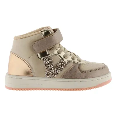 Metallic sneakers with elastic cord for girls Victoria Tiempo