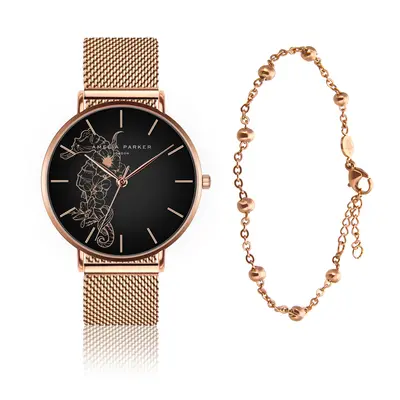 Watch and bracelet for women Amelia Parker Fossil