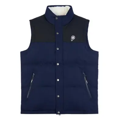 Quilted vest with funnel neck Penfield bear cut and sew