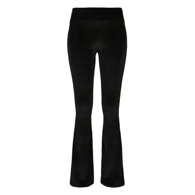 Women's high-waisted leggings Urban Classics velvet boot