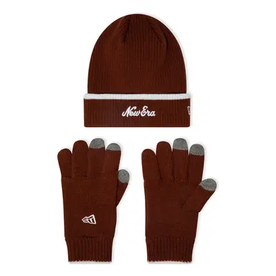 New Era Red E-Touch Hat & Gloves Set