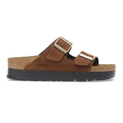 Leather sandals Birkenstock Arizona PAP Flex Platform Nubuck