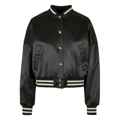 Oversized satin short jacket for women Urban Classics College