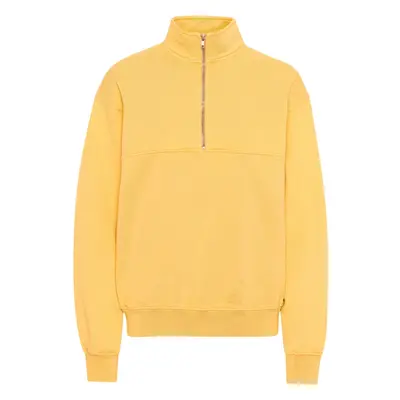 Sweatshirt 1/4 zip Colorful Standard Organic lemon yellow