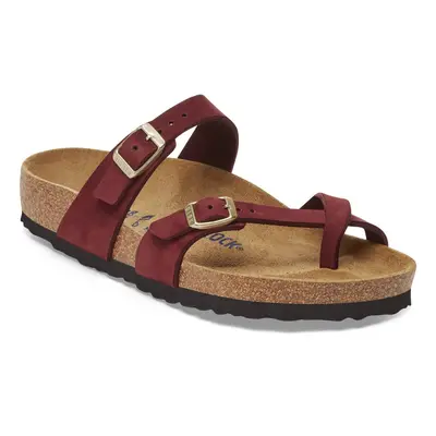 Women's flip-flops Birkenstock Mayari Soft Footbed Nubuck Leather