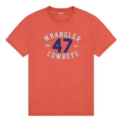 Graphic T-shirt Wrangler Burnt Sienna