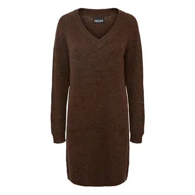 Women's long sleeve v-neck dress Pieces Ellen