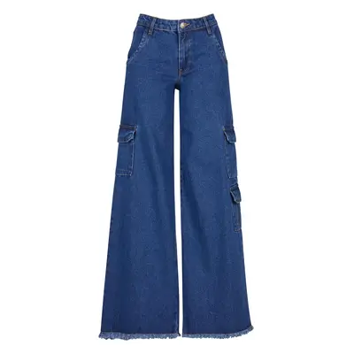 Women's mid-rise cargo jeans Urban Classics