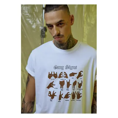 T-shirt Mister Tee gang signs