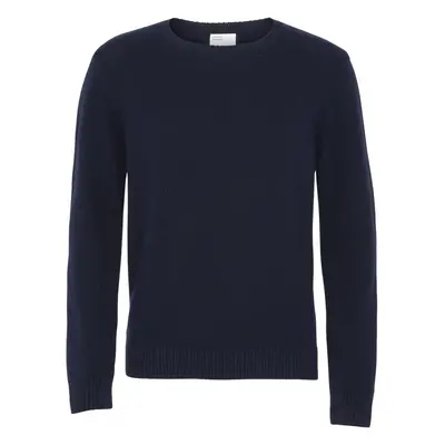 Wool round neck sweater Colorful Standard Classic Merino navy blue