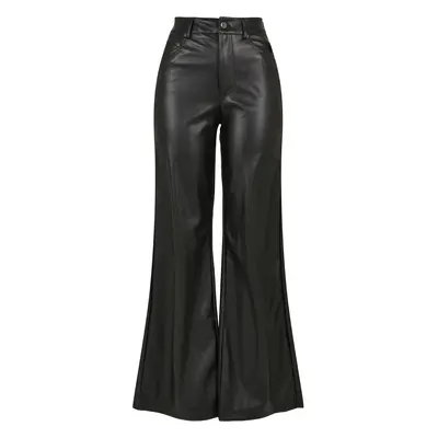 Women's trousers Urban Classics faux leather wide leg