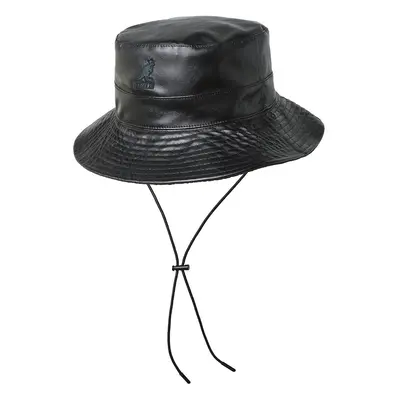 Reversible faux leather Kangol bucket hat