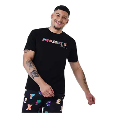 Oversized logo t-shirt with multicolored embroidery Project X Paris