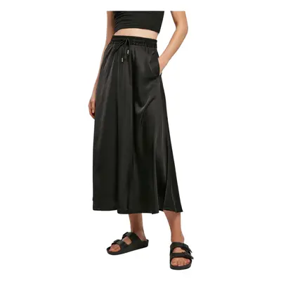 Satin midi skirt for women Urban Classics