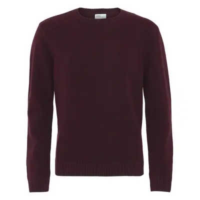 Wool round neck sweater Colorful Standard Classic Merino oxblood red