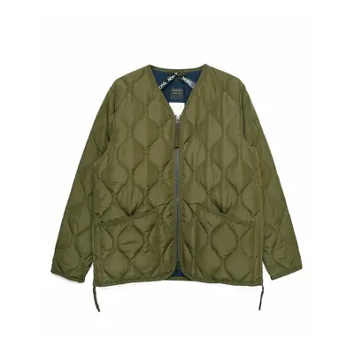 Military v-neck zip jacket Lining Taion