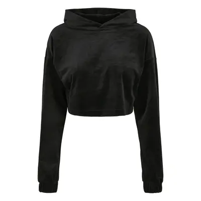 Women's Hoodie Urban Classics cropped velvet oversized