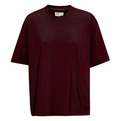 Women's T-shirt Colorful Standard Organic oversized oxblood red