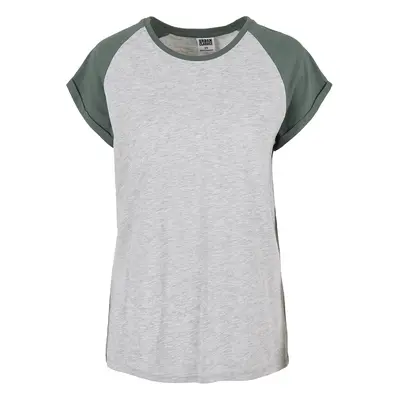 Women's T-shirt Urban Classics contrast raglan large size