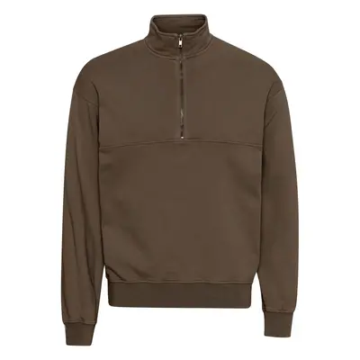 Sweatshirt 1/4 zip Colorful Standard Organic cedar brown