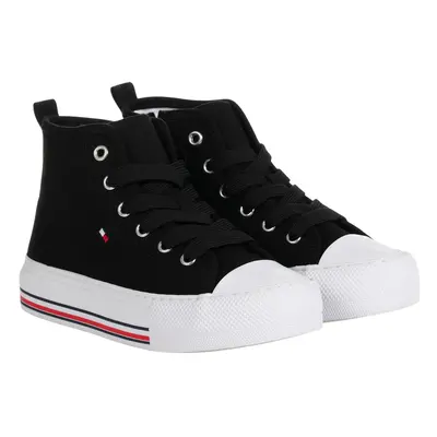 Girl's high top Trainers Tommy Hilfiger Black