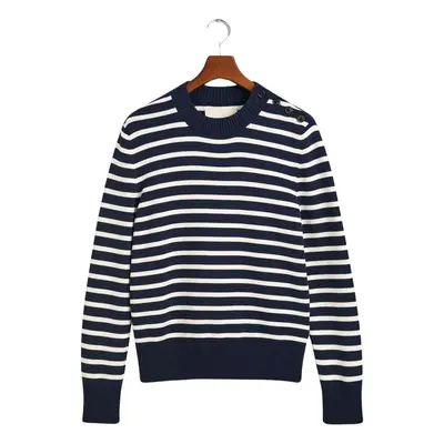 Shiny striped round-neck sweater Gant Breton